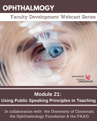 Using Public Speaking Principles in Teaching (Module 21) Banner